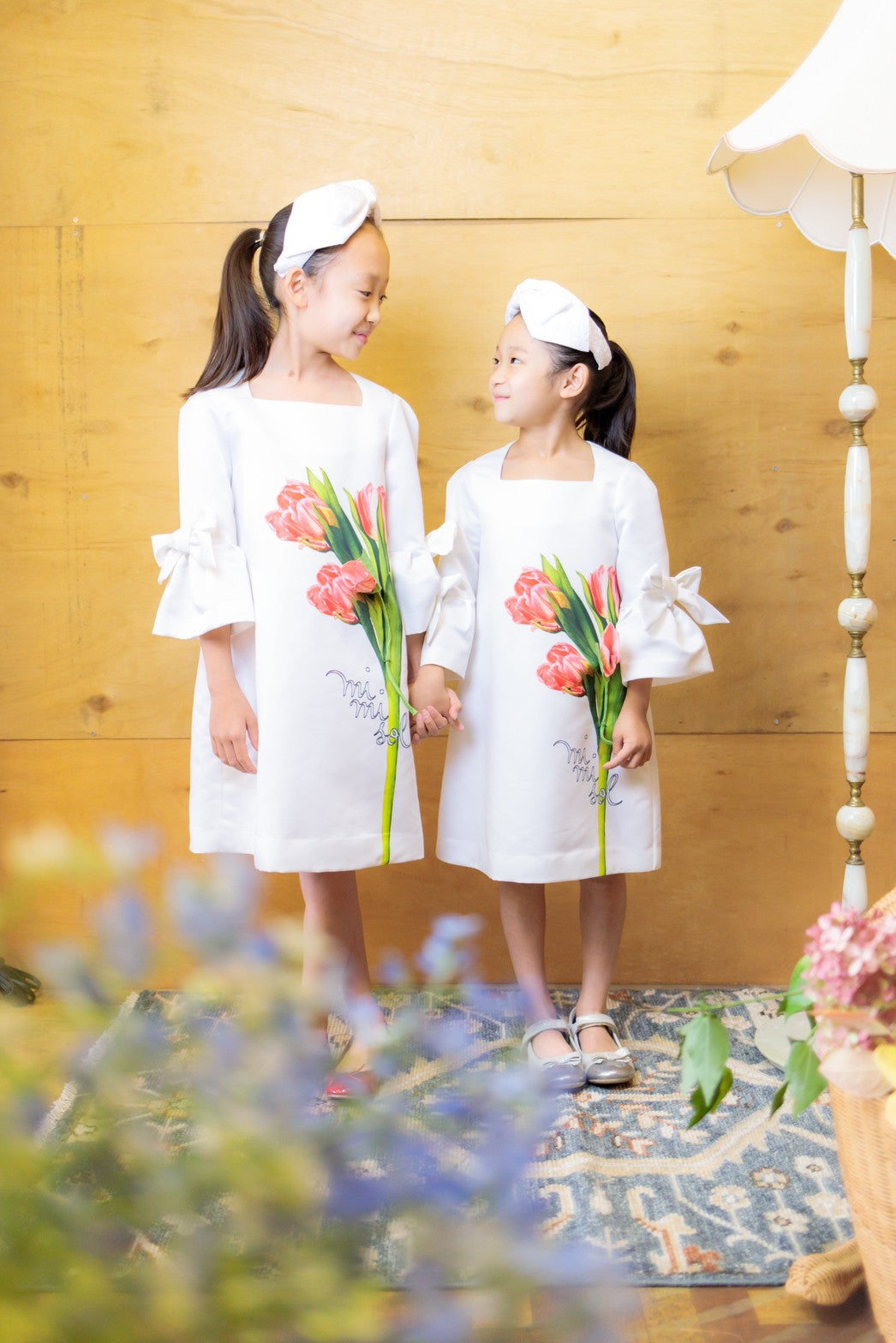 mimisol ワンピース 8・10yrs | mimisol チューリップ花束ワンピース 